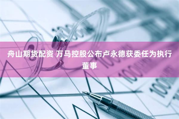 舟山期货配资 万马控股公布卢永德获委任为执行董事